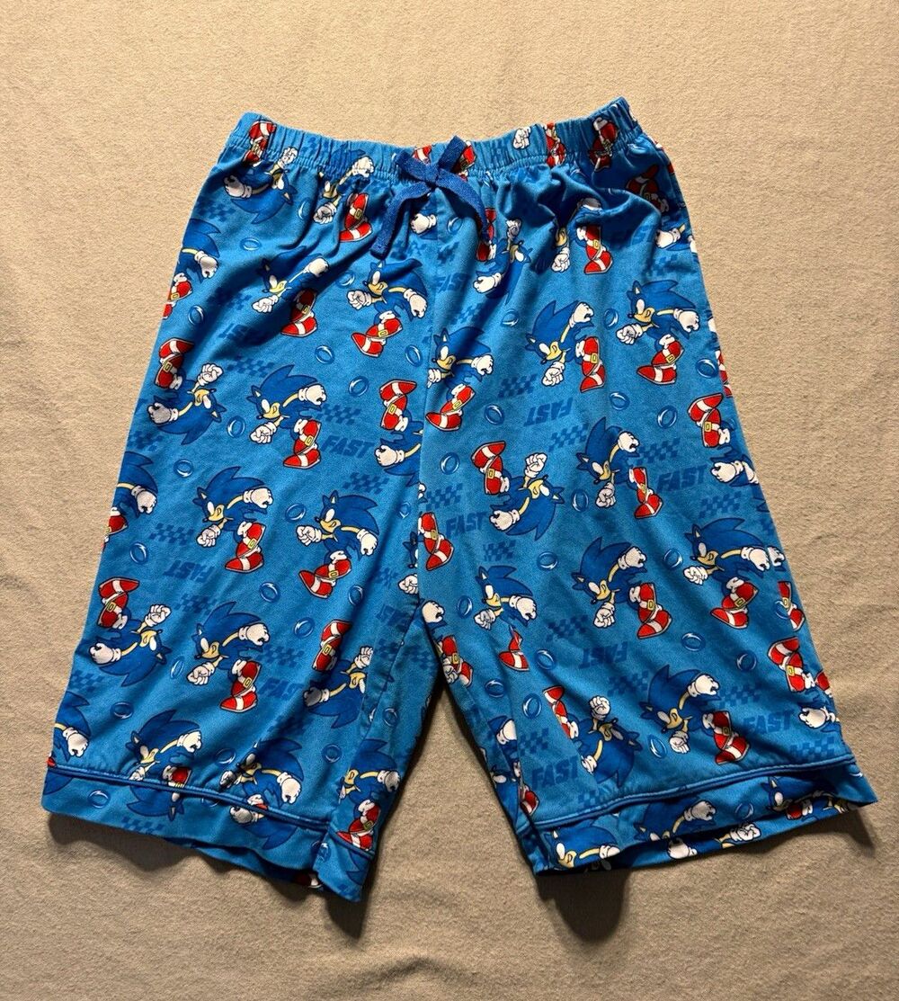 Sonic Sonic the Hedgehog Blue Pajama Shorts Size L (10/12)